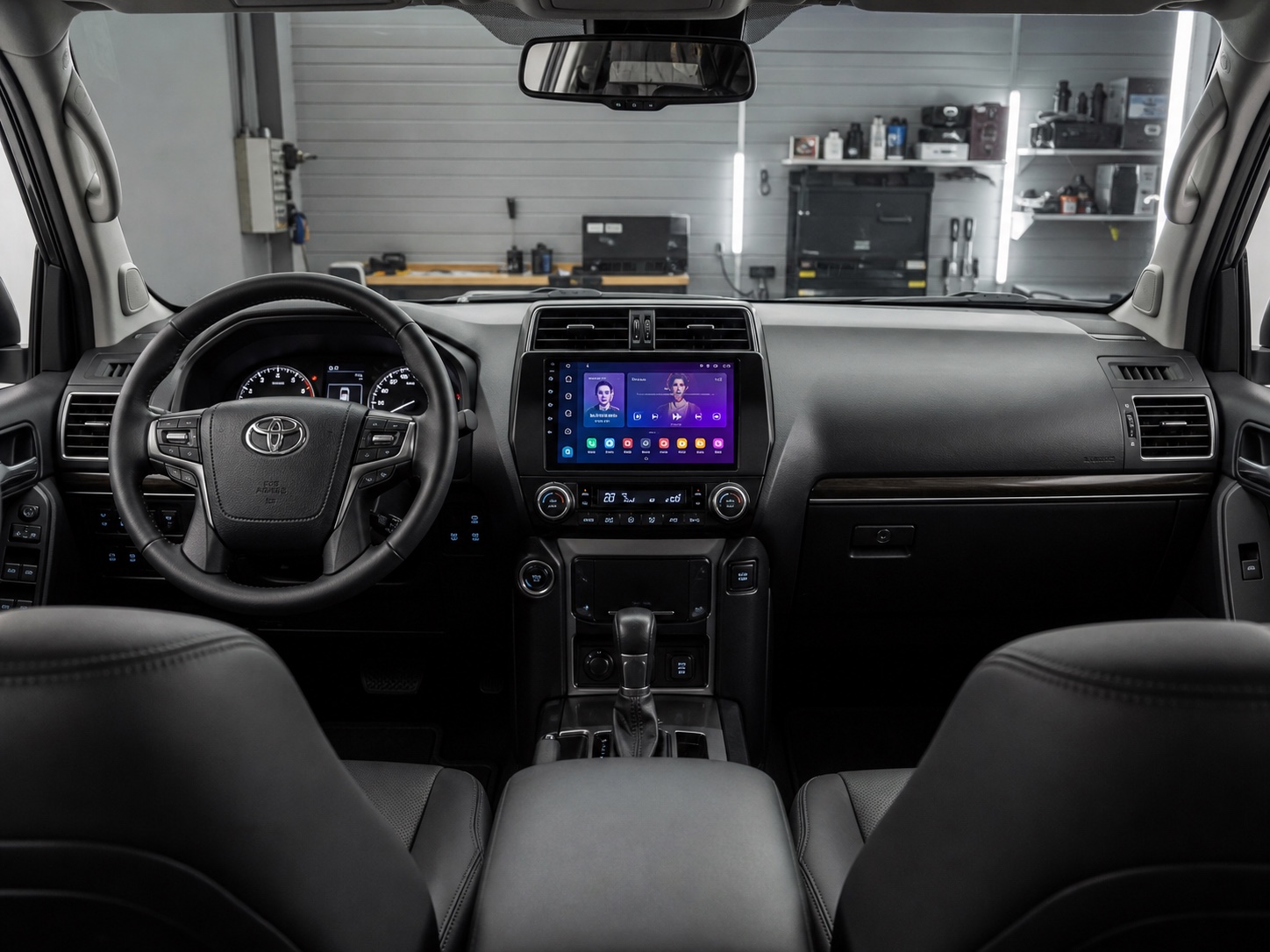 Замена магнитолы и мультимедиа Toyota Land Cruiser Prado